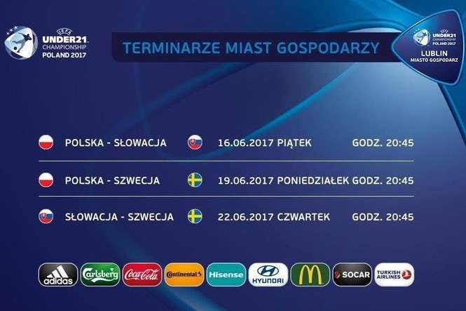 EURO U21 2017 - terminy meczów w Lublinie