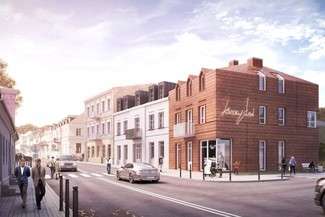 Projektant zadbał, aby nowe kamienice wpisały się w klimat staromiejskiego centrum Krasnegostawu