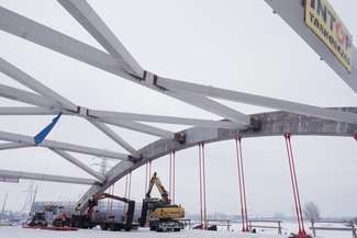 Tak wyglądał most w styczniu