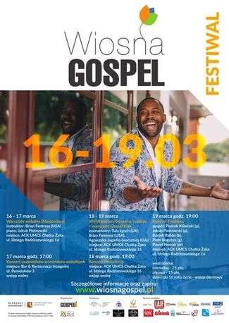 Festiwal Wiosna Gospel 2017. Program