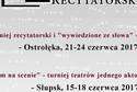 62. Ogólnopolski Konkurs Recytatorski. Turniej Wojewódzki