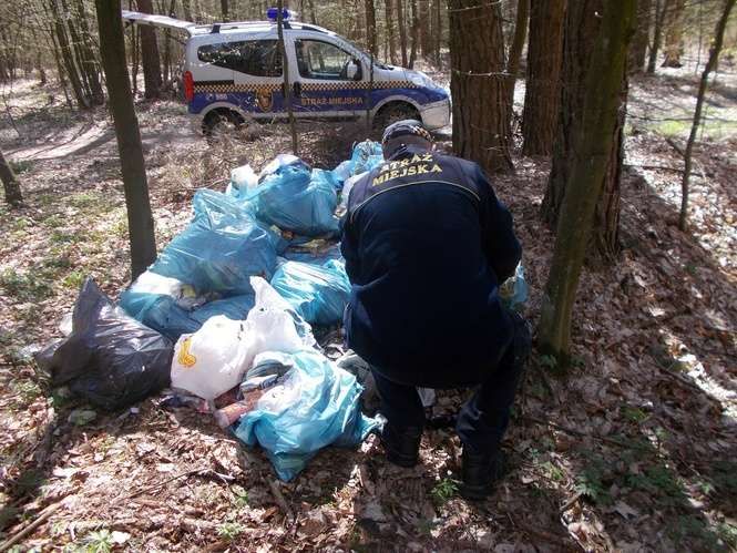 Strażnicy miejscy w Białej Podlaskiej walczą z nielegalnymi wysypiskami śmieci