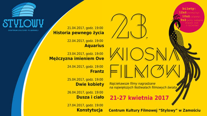 Festiwal "Wiosna filmów" w Zamościu