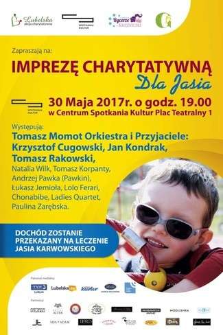 Artyści zgrają dla Jasia. Koncert charytatywny w CSK