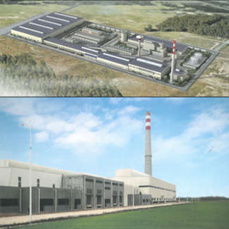 Wizualizacja huty, która ma powstać w Leszkowicach