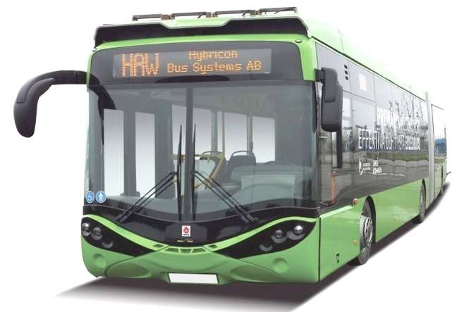 Grafika przedstawia autobus elektryczny Ursus City Smile w wersji przegubowej. Taki kształt będą mieć nowe trolejbusy. Lubelskie oczywiście będą pomalowane w barwy miejskie