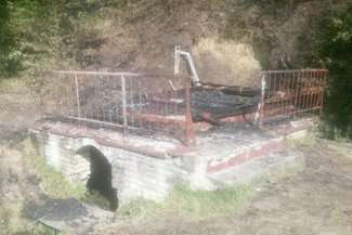 Po kapliczce zostały tylko zgliszcza. Ktoś ją podpalił?