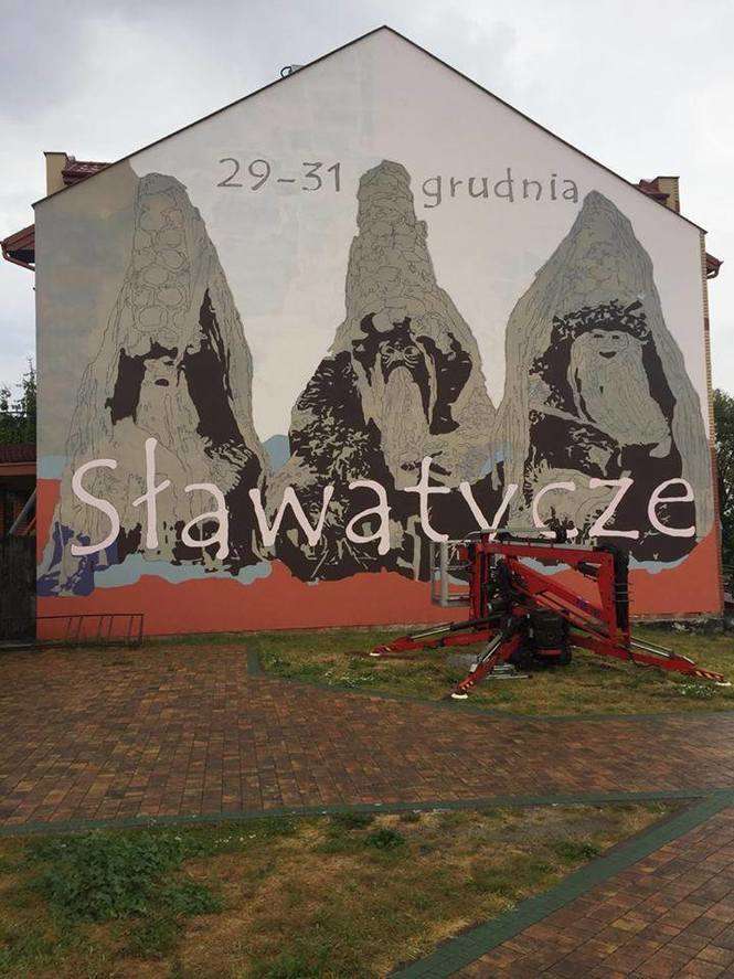 W Sławatyczach powstaje mural z brodaczami