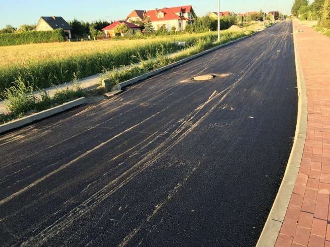W ostatnim czasie rozłożono asfalt na ulicy Cegielnianej i Przemysłowej 