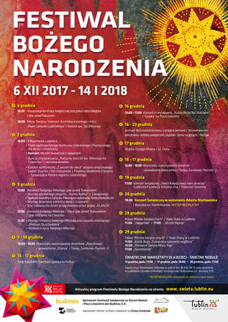 Lublin: Festiwal Bożego Narodzenia. Program wydarzeń