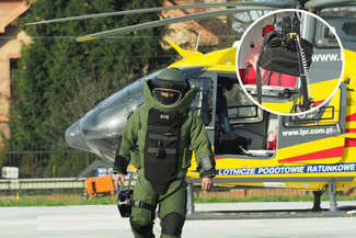 Bomba w śmigłowcu LPR. Ćwiczenia w szpitalu przy al. Kraśnickiej [zdjęcia, wideo]