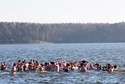 Świąteczna kąpiel w Zalewie Zemborzyckim