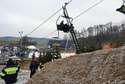 Ewakuacja narciarzy z pierwszego wyciągu krzesełkowego w woj. lubelskim