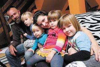 Rodzina Pawlaków z miejscowości Wiski