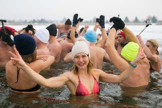Zamojskie morsy nie boją się mrozu. "Mam wrażenie, że wkładam nogę do ciepłej wody"