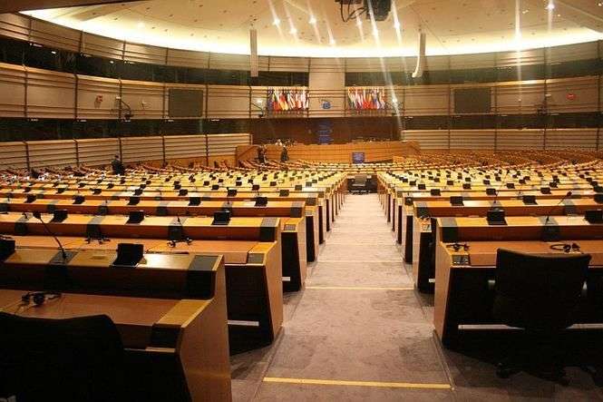 Sala Parlamentu Europejskiego w Brukseli