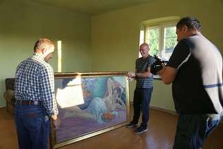 Na planie filmu „W szumie gwiazd jestem ja”
