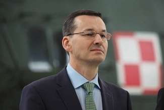 Premier Morawiecki na przysiędze "terytorialsów" we Włodawie