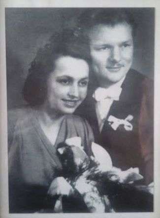 Państwo Wanda i Wanda i Stanisław Pałysowie pobrali się 13 stycznia 1948 roku.