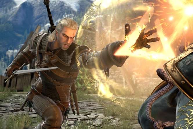 Wiedźmin Geralt w grze Soulcalibur VI