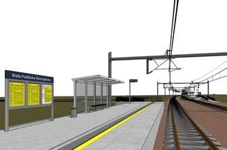 Tak ma wyglądać przystanek kolejowy Biała Podlaska Rozrządowa