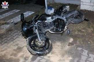 Ranny motocyklista. Przyczyną wypadku nadmierna prędkość?