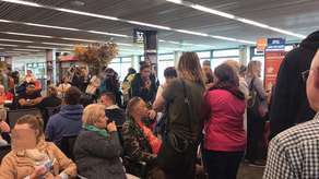 Pasażerowie z Lublina na lotnisku w Tel Awiwie