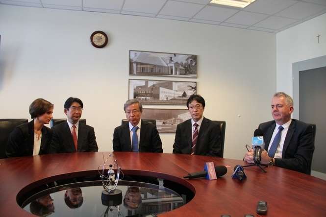 Wizyta japońskiej delegacji ze szpitala św. Łukasza w Tokio/ fot.EB