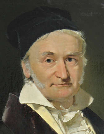 Portret Karola Fryderyka Gaussa pędzla Gottlieba Biermanna, 1887