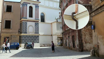 Ukradli rynny z kościoła ojców dominikanów. Trzeba było zainstalować plastikowe