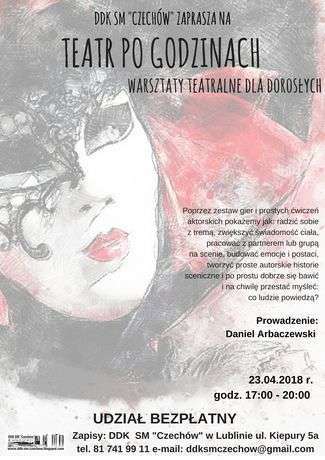 Teatr po godzinach. Warsztaty teatralne dla dorosłych w DDK Czechów
