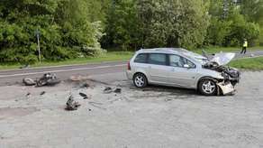 Wypadek w miejscowości Wieprzów (powiat tomaszowski).