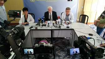 Gabriel Maj, dyrektor szpitala zwołał konferencję prasową