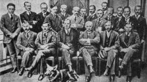 Wojciech Korfanty wraz z czołowymi działaczami Polskiego Komisariatu Plebiscytowego na Górnym Śląsku
