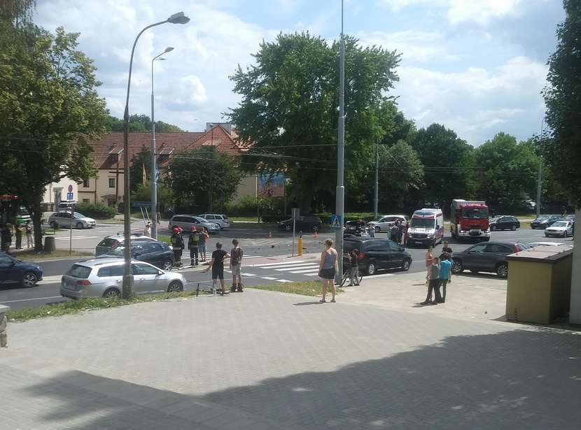 Wypadek na ul. Lwowskiej w Lublinie