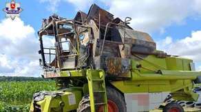 Ojciec podpalił kombajn i ciągnik synowi. Bo nie dogadywał się z wnuczkiem