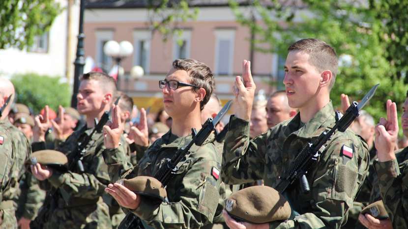 W maju terytorialsi składali przysięgę w Białej Podlaskiej/ fot.EB