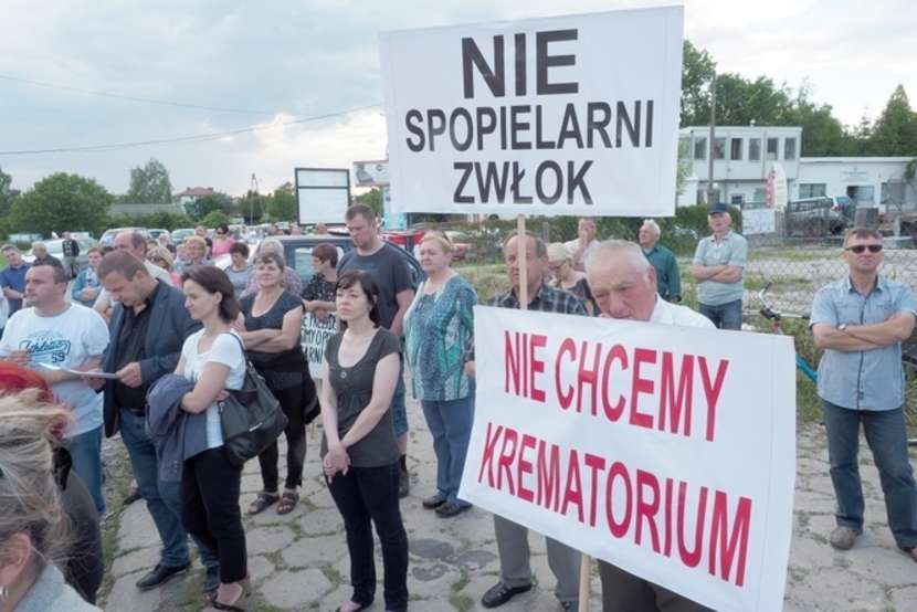 Protest mieszkańców dzielnicy Głusk i gminy Głusk
