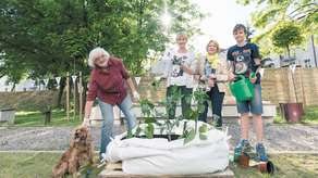 Jedna z drużyn uczestniczących w zeszłorocznej akcji „Rosnę”