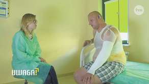 To była chwila, ja w ogóle nie widziałem, co się dzieje – mówił przed kamerą poszkodowany Damian
