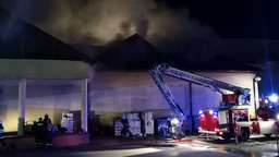 Pożar w zakładach Dr Gerard w Międzyrzecu Podlaskim