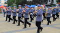 Uroczystości rozpoczął przemarsz policyjnej orkiestry dętej