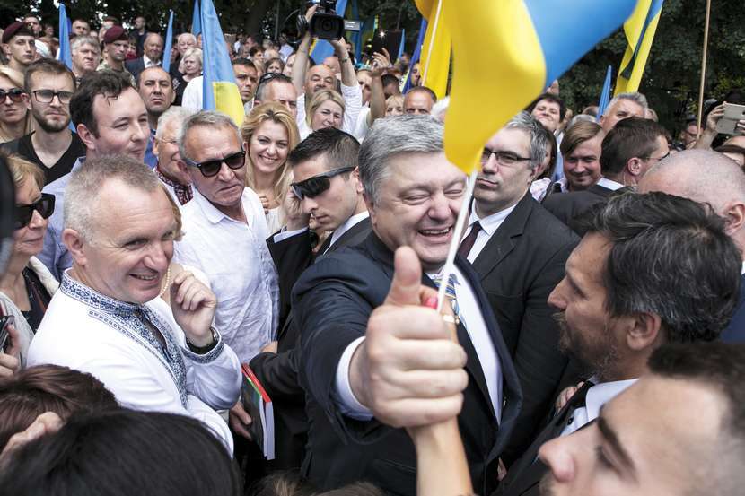 W Sahryniu był prezydent Ukrainy Petro Poroszenko, obok Grzegorz Kuprianowicz