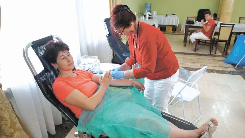 Pani Mirosława Wiązowska oddaje krew od 20 lat 