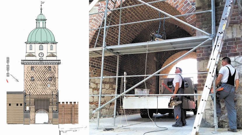 Podobnie jak w średniowieczu, kratę będzie można podnosić i opuszczać