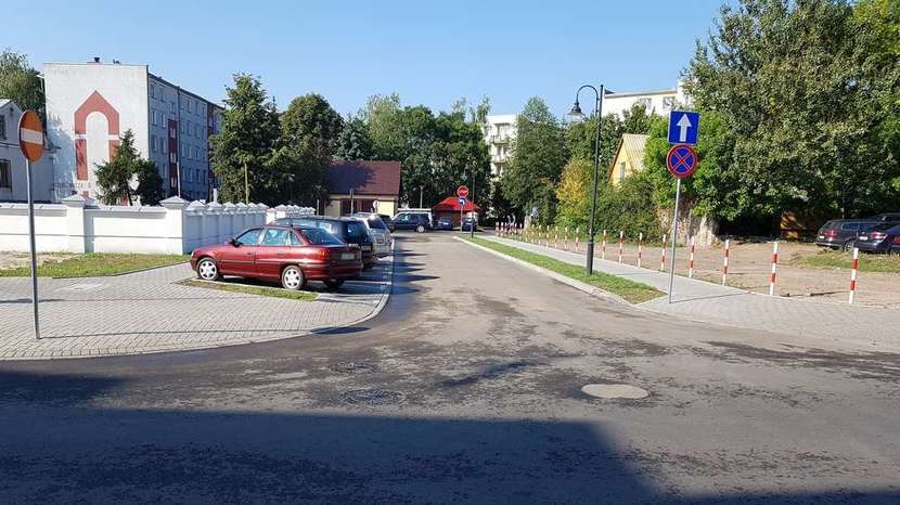 Nowy odcinek ulicy Pocztowej jest jednokierunkowy / fot. UM Biała Podlaska