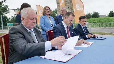 Stołpie 31.08.2018. Podpisanie umowy na opracowanie koncepcji obwodnicy Chełma