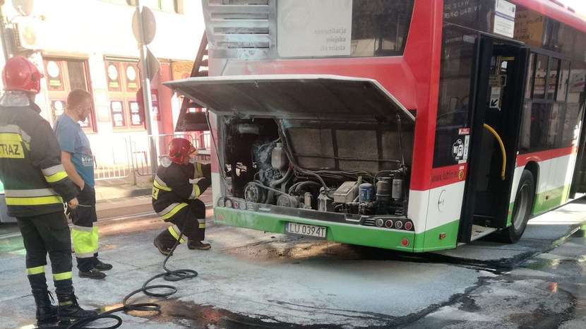 Pożar autobusu