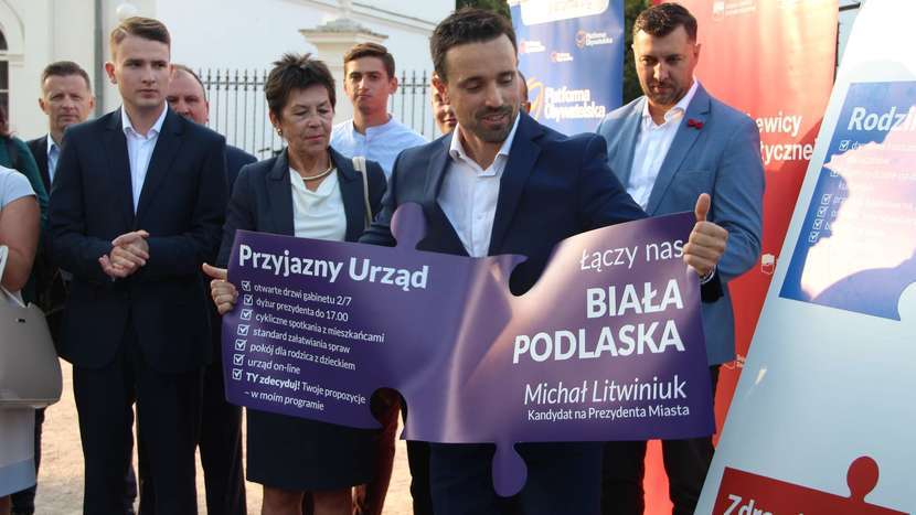 Kandydat Koalicji Obywatelskiej na prezydenta Białej Podlaskiej/ fot.EB