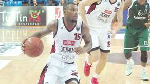 James Washington (z piłką) poprowadził TBV Start do dwóch zwycięstw w Dąbrowie Górniczej